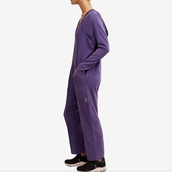FP Movement by FP Hot Shot Hooded L/S Onesie in Dark Amethyst in Various NWT - Picture 2 of 5